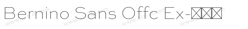 Bernino Sans Offc Ex字体转换